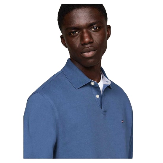 Tommy Hilfiger - Poloshirt für Herren, Langärmlig (Ägäisches Meer) - Image 4