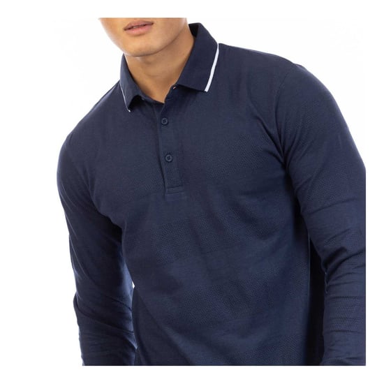 Peter Werth - Poloshirt für Herren, Langärmlig (Dunkel-Marineblau) - Image 4