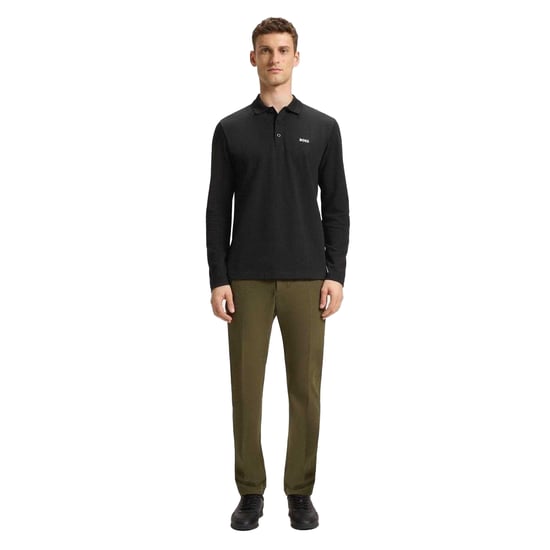 Boss - "Plisy" Poloshirt für Herren, Langärmlig (Schwarz) - Image 5