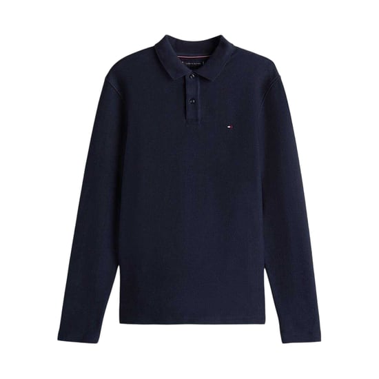 Tommy Hilfiger - Poloshirt für Herren, Fischgrätmuster, Langärmlig (Himmelblau) - Image 2