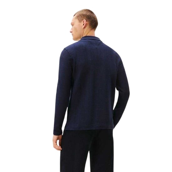 Tommy Hilfiger - Poloshirt für Herren, Fischgrätmuster, Langärmlig (Himmelblau) - Image 3
