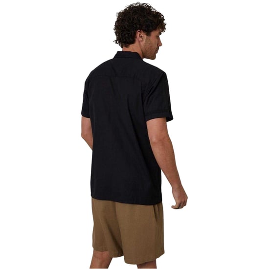 Threadbare - Hemd für Herren, kurzärmlig (Schwarz) - Image 3