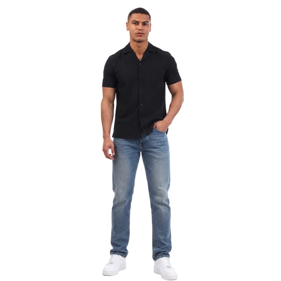 Hugo - "Ellino" Hemd für Herren, Polyester, kurzärmlig (Schwarz) - Image 4