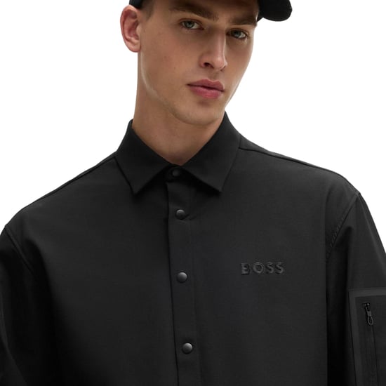 Boss - "B Lite" Hemdjacke für Herren, Snap , Langärmlig (Schwarz) - Image 3