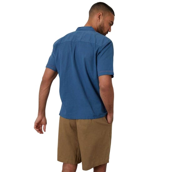 Threadbare - Bowlinghemd für Herren, Mit Kragen, kurzärmlig (Denim) - Image 3