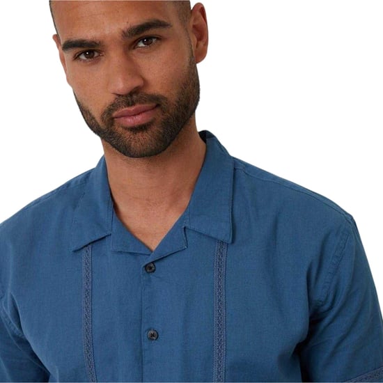 Threadbare - Bowlinghemd für Herren, Mit Kragen, kurzärmlig (Denim) - Image 4