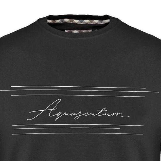 Aquascutum - T-Shirt für Herren, Baumwolle (Schwarz) - Image 3