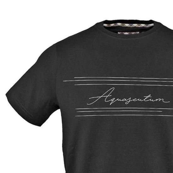 Aquascutum - T-Shirt für Herren, Baumwolle (Schwarz) - Image 4