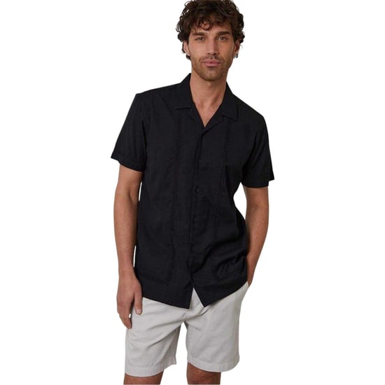 Threadbare - Bowlinghemd für Herren, Mit Kragen, kurzärmlig (Schwarz) - Image 2