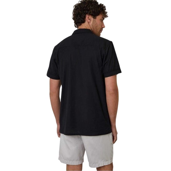 Threadbare - Bowlinghemd für Herren, Mit Kragen, kurzärmlig (Schwarz) - Image 3