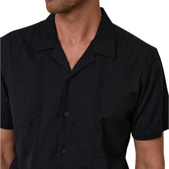 Threadbare - Bowlinghemd für Herren, Mit Kragen, kurzärmlig (Schwarz) - Image 4