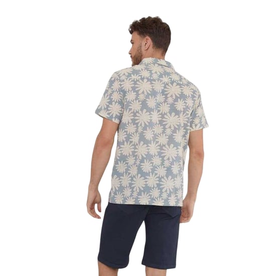 Threadbare - Hemd für Herren, kurzärmlig (Staubiges Blau) - Image 3