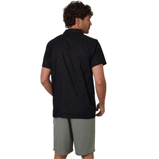 Threadbare - Hemd für Herren, kurzärmlig (Schwarz) - Image 2