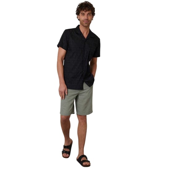 Threadbare - Hemd für Herren, kurzärmlig (Schwarz) - Image 4