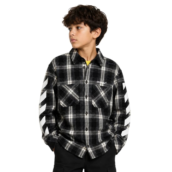 Off White - Hemd für Jungen, Regulär (Schwarz/Weiß) - Image 4