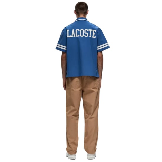 Lacoste - Hemd für Herren, Baumwolltwill, leger (Blau) - Image 2
