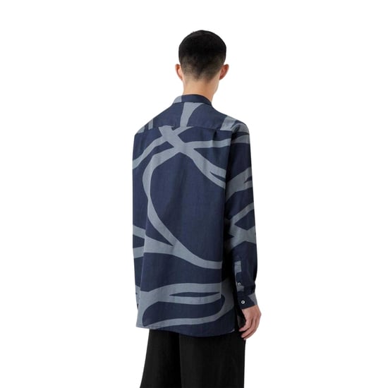 Emporio Armani - Hemd für Herren, Baumwolle, Langärmlig (Blau) - Image 2