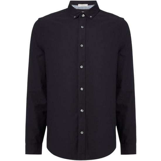 Original Penguin Herren Sticker Pete EcoVero Langarmhemd (Dunkelsaphir) - Image 1