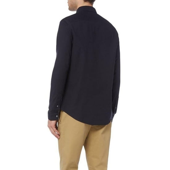 Original Penguin Herren Sticker Pete EcoVero Langarmhemd (Dunkelsaphir) - Image 2
