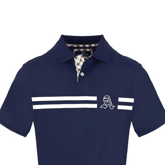 Aquascutum - Poloshirt für Herren, Mit Kragen, kurzärmlig (Marine) - Image 3