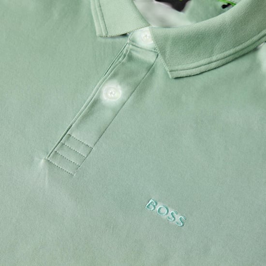Boss - "Pirol" Poloshirt für Herren, Langärmlig (Grün) - Image 3
