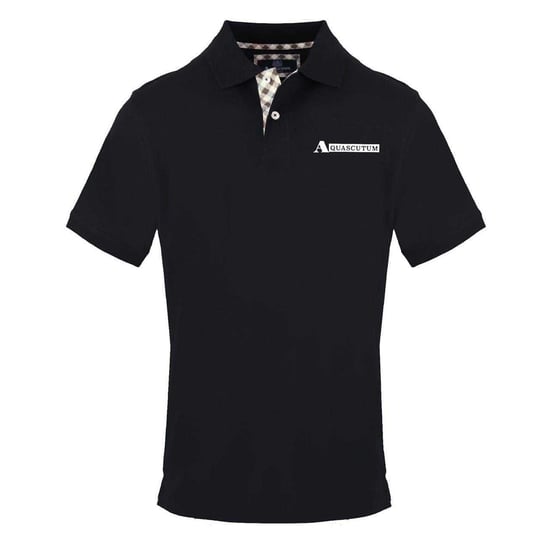Aquascutum - Poloshirt für Herren, Mit Kragen, kurzärmlig (Schwarz) - Image 1