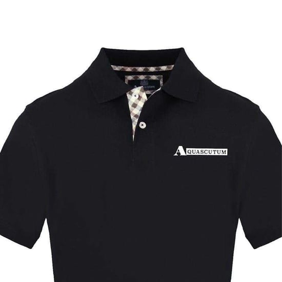 Aquascutum - Poloshirt für Herren, Mit Kragen, kurzärmlig (Schwarz) - Image 3