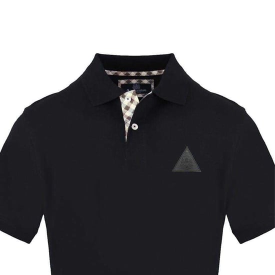Aquascutum - Poloshirt für Herren, Mit Kragen, kurzärmlig (Schwarz) - Image 3