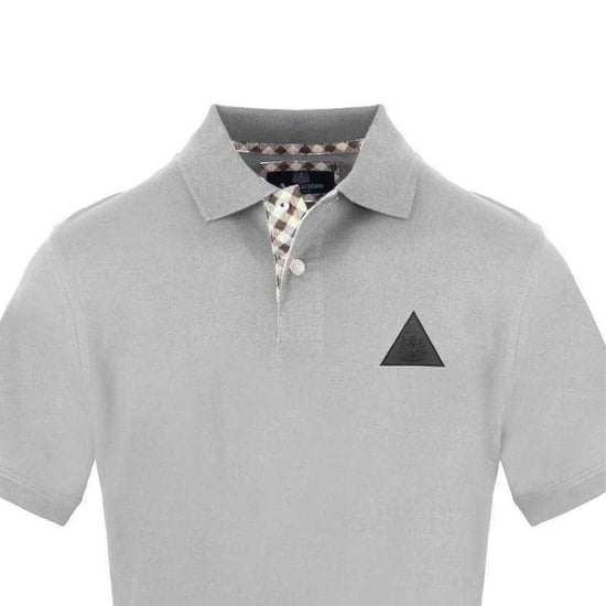 Aquascutum - Poloshirt für Herren, Mit Kragen, kurzärmlig (Grau) - Image 3