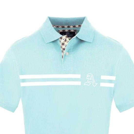 Aquascutum - Poloshirt für Herren, Mit Kragen, kurzärmlig (Himmelblau) - Image 3