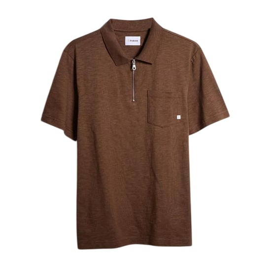 Farah - "Chancery" Poloshirt für Herren, Regulär (Goldbraun) - Image 2