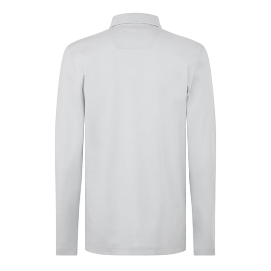 Boss - "Pirol" Poloshirt für Herren, Langärmlig (Hellgrau) - Image 2