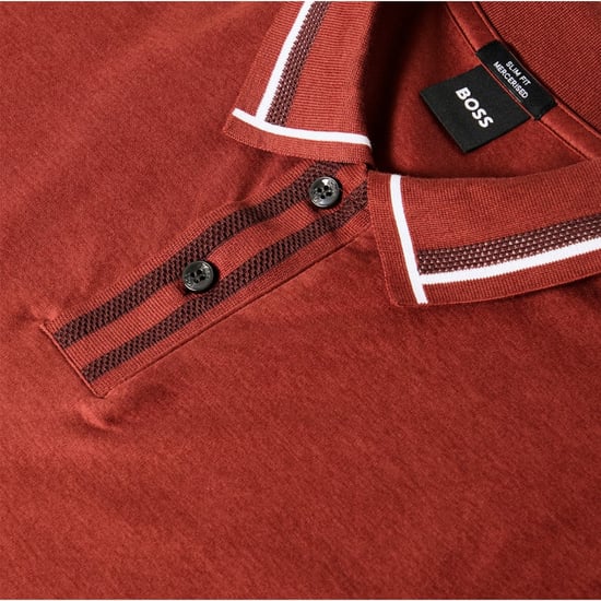 Boss - Poloshirt für Herren, kurzärmlig (Braun) - Image 3