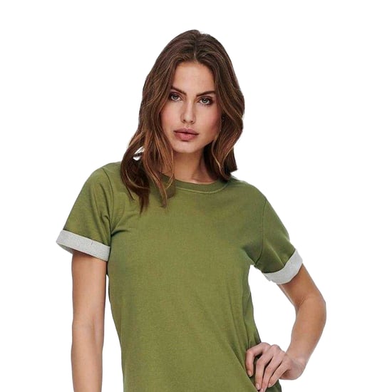 Only - Mini Shirt Dress für Damen, Rundhalsausschnitt (Martini Olive) - Image 3