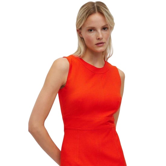 Boss - "Dirula" Kleid für Damen, Rundhalsausschnitt (Leuchtend Orange) - Image 4
