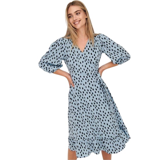 Only - Wickelkleid für Damen, Regulär (Nebelblau) - Image 1