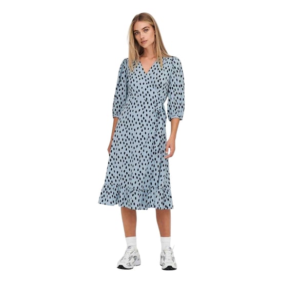 Only - Wickelkleid für Damen, Regulär (Nebelblau) - Image 4