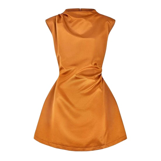 Odd Muse - "The Ultimate" Minikleid für Damen, Satin (Bronze) - Image 2