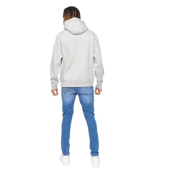 SikSilk - "Essentials" Kapuzenpullover für Herren, Über den Kopf (Grau meliert) - Image 2