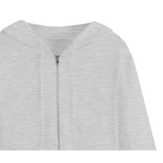 Miso - Kurz-Hoodie für Damen, leger (Grau) - Image 3