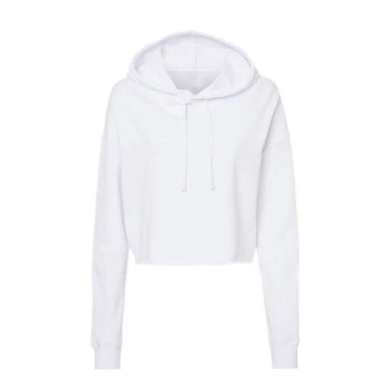 Miso - Kapuzenpullover für Damen, kurz geschnitten, meliert (Weiß) - Image 1