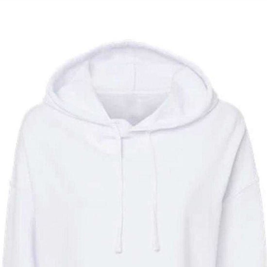 Miso - Kapuzenpullover für Damen, kurz geschnitten, meliert (Weiß) - Image 3