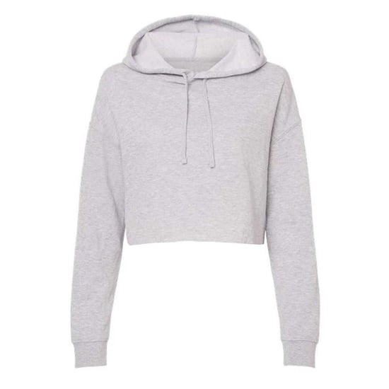 Miso - Kapuzenpullover für Damen, kurz geschnitten, meliert (Grau) - Image 1