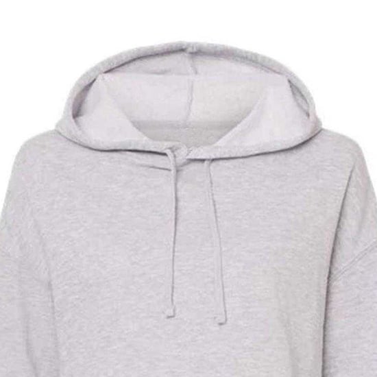 Miso - Kapuzenpullover für Damen, kurz geschnitten, meliert (Grau) - Image 3