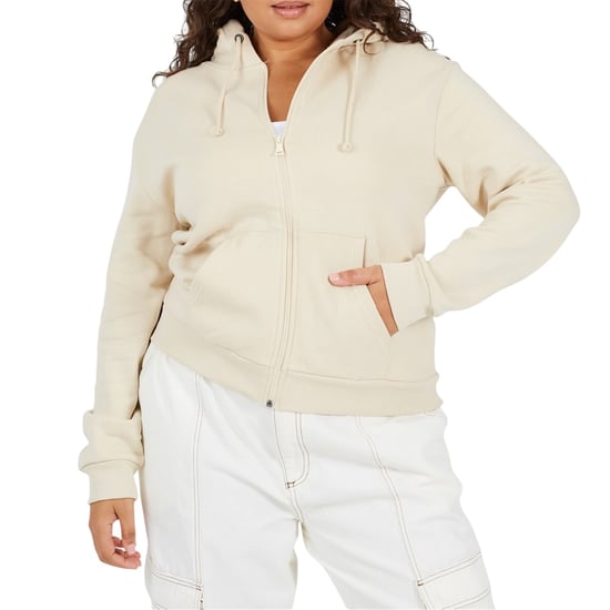 Brave Soul - Hoodie mit durchgehendem Reißverschluss für Damen, Plus (Steinfarben) - Image 2