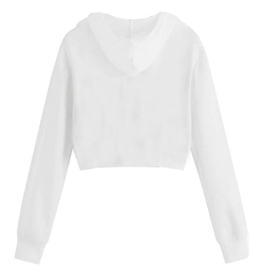 Miso - Kurz-Hoodie für Damen, leger (Weiß) - Image 2