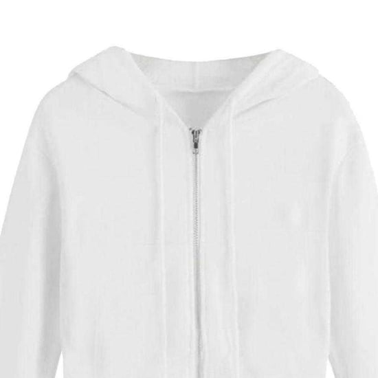 Miso - Hoodie mit durchgehendem Reißverschluss für Damen (Weiß) - Image 3