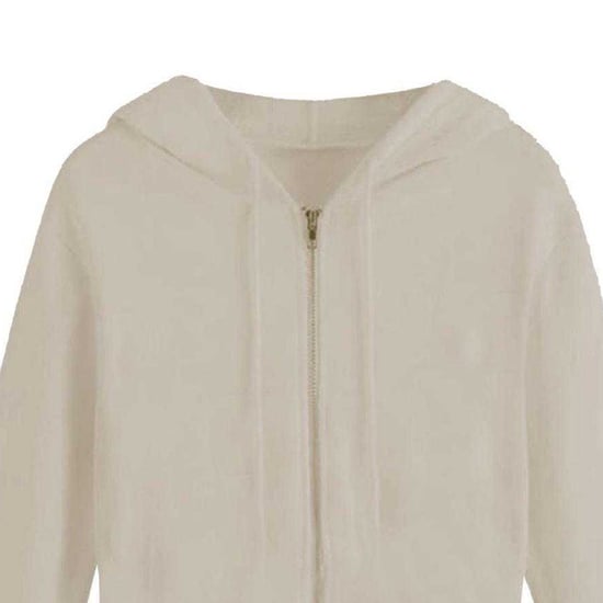 Miso - Hoodie mit durchgehendem Reißverschluss für Damen (Sand) - Image 3