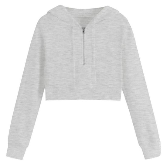 Miso - Kurz-Hoodie für Damen (Grau) - Image 1