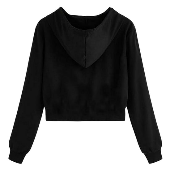 Miso - Kurz-Hoodie für Damen (Schwarz) - Image 2